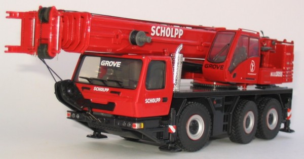 Grove GMK3055 mobile crane in "Scholpp" livery