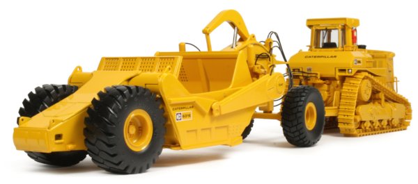Caterpillar D9L Tractor with 631E towed scraper