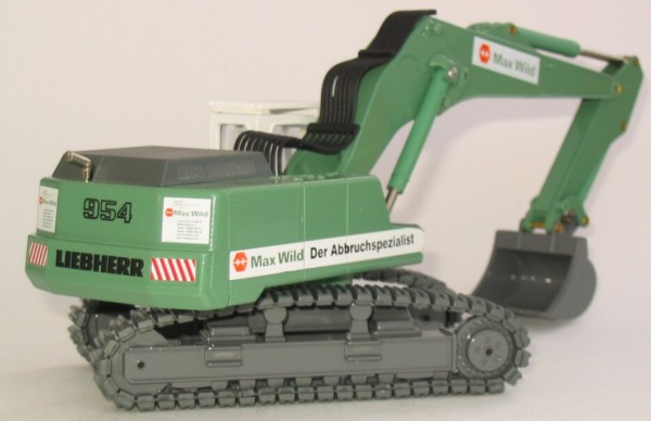Liebherr R954BV demolition excavator in "Max Wild" livery