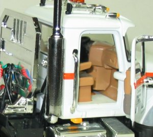 Mack Granite tractor with Talbert lowboy trailer
