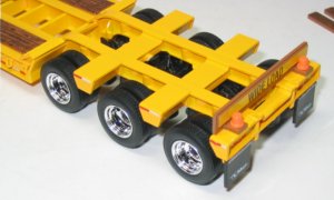 Mack Granite tractor with Talbert lowboy trailer