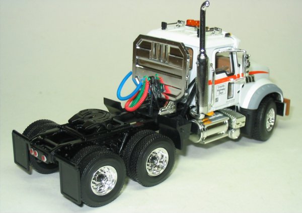 Mack Granite tractor with Talbert lowboy trailer