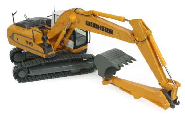 Liebherr R916 with stick extension
