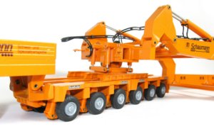 MAN TGA Tractor with Goldhofer 16 axle Girder Trailer
