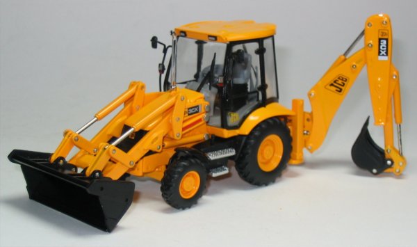 JCB 3CX Backhoe model in 1:50th scale