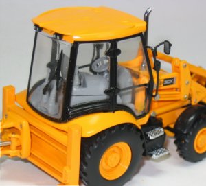 JCB 3CX Backhoe model in 1:50th scale