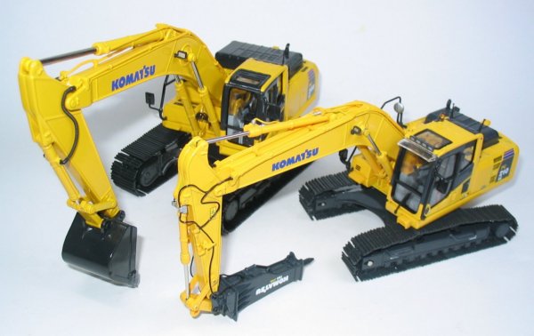 Komatsu PC300 and PC210 Tracked Excavators