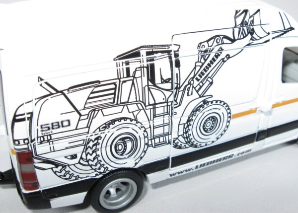 Mercedes Service Van in Liebherr livery