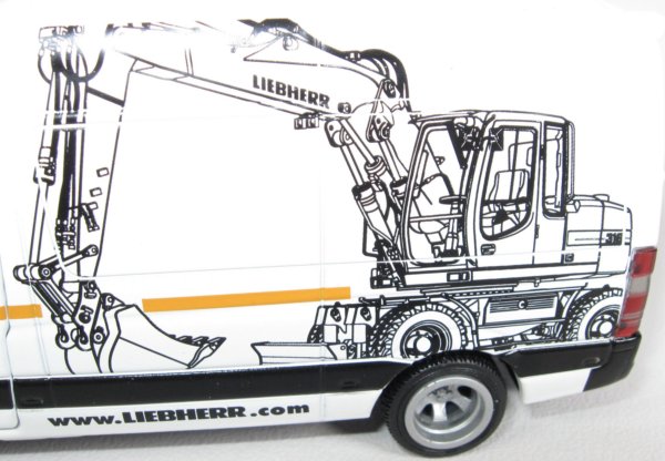 Mercedes Service Van in Liebherr livery