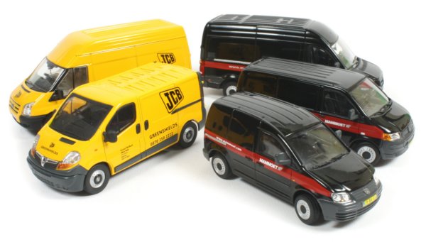 Volkswagen, Ford and Vauxhall vans