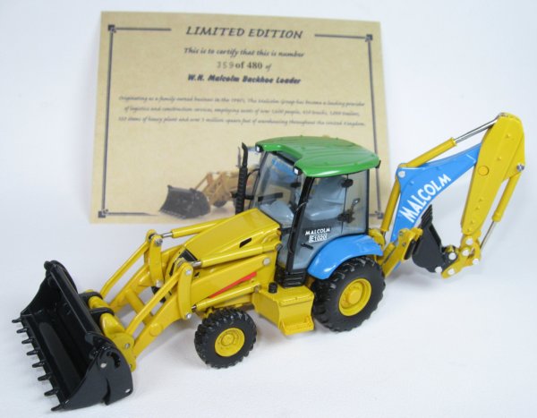 Komatsu WB146 Backhoe in "Malcolm" livery