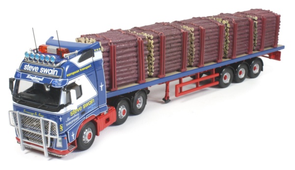 Volvo FH 6x2 with Flat Bed Trailer